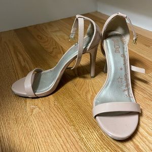 Brash blush patten leather sandal pumps sz 5.5